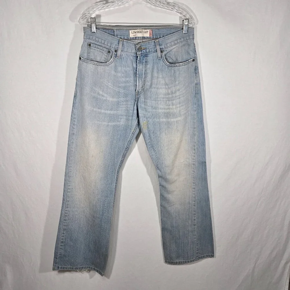 Vintage LEVI'S 527 Low Boot Cut Trash Yellowstone Heavy Duty Jeans Size W33 L32. - Picture 3 of 17